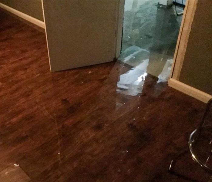 Flood water in home